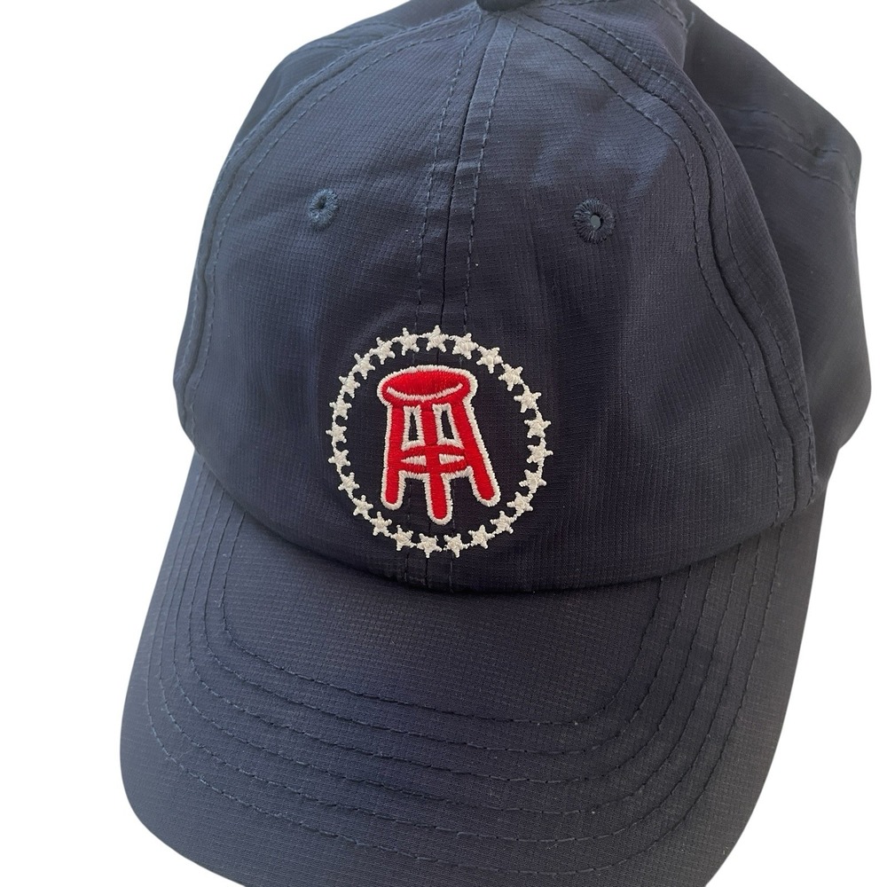 Barstool Sports Navy Blue Adjustable Hat Baseball Cap Lightweight Polyester - Picture 4 of 6